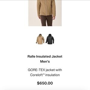 Brand New Arc’Teryx Men’s Gore-Tex insulated parka